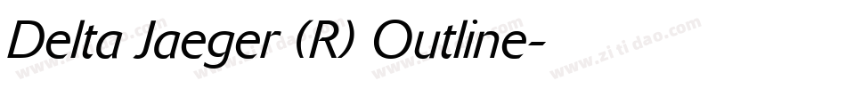 Delta Jaeger (R) Outline字体转换